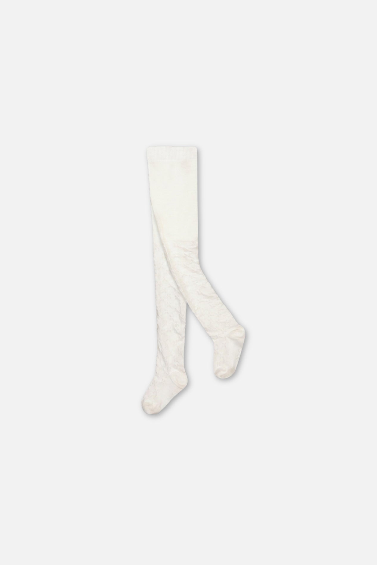 Baby Knit Textured Tights Off-White-0