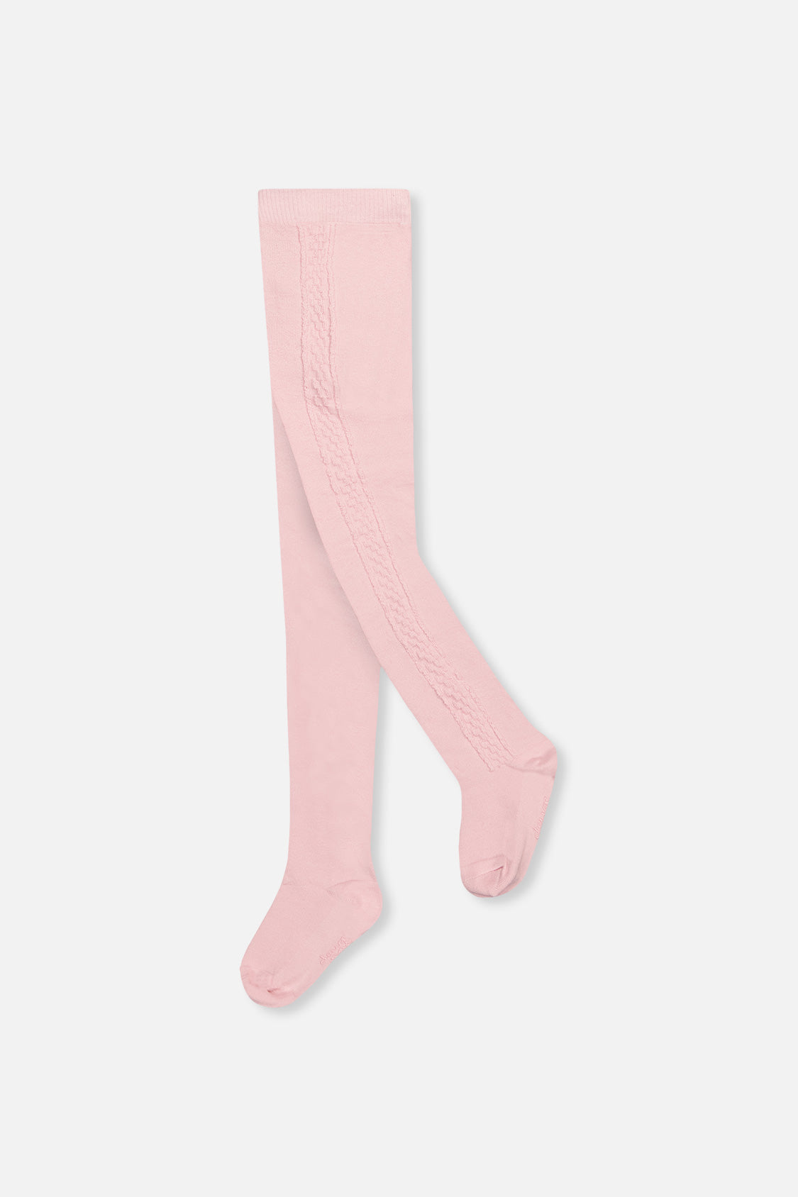 Knit Textured Tights Dusty Pink-0