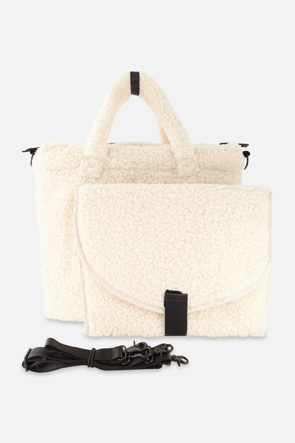 Diaper Bag Off-White With Changing Mat-3