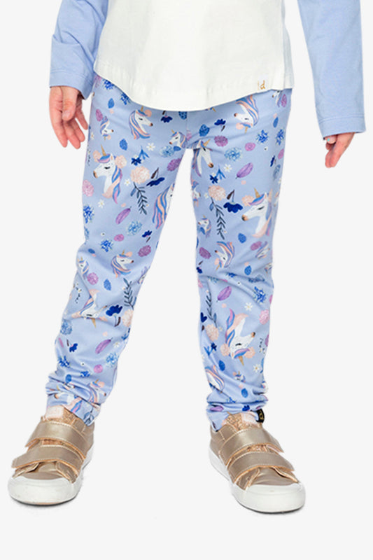 Printed Leggings Purple Unicorn Print-1