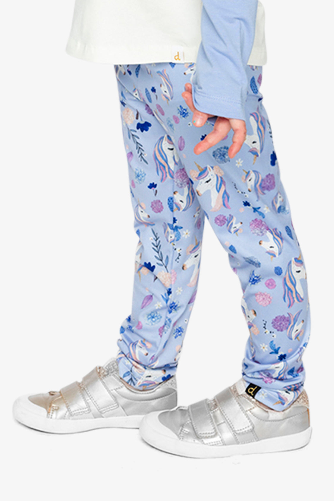 Printed Leggings Purple Unicorn Print-2