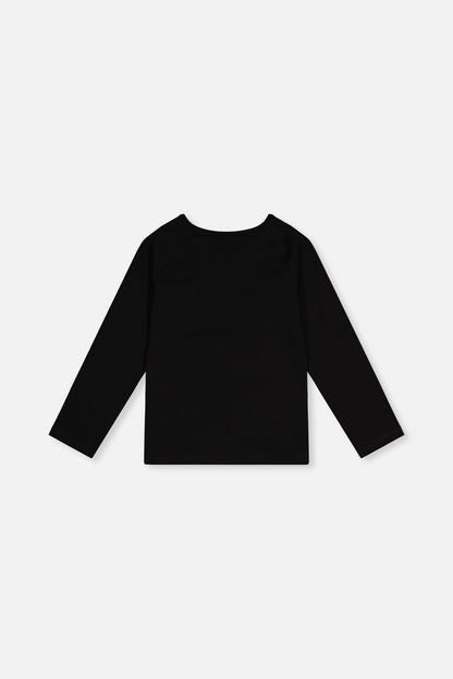 Raglan Organic Cotton T-Shirt Black-4
