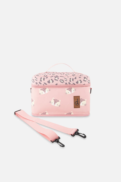 Lunch Box Pink Leopard Print-0