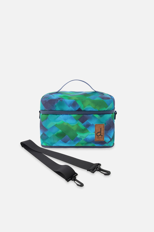 Lunch Box Blue Diamond Print-0
