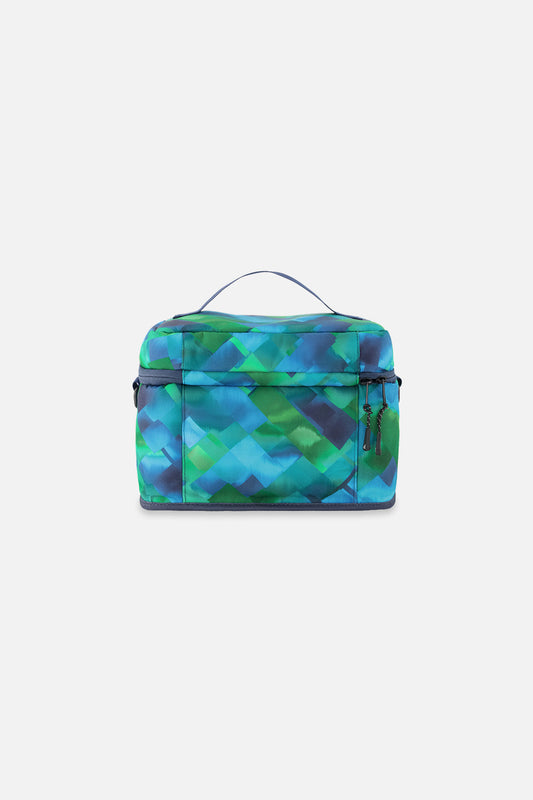 Lunch Box Blue Diamond Print-1