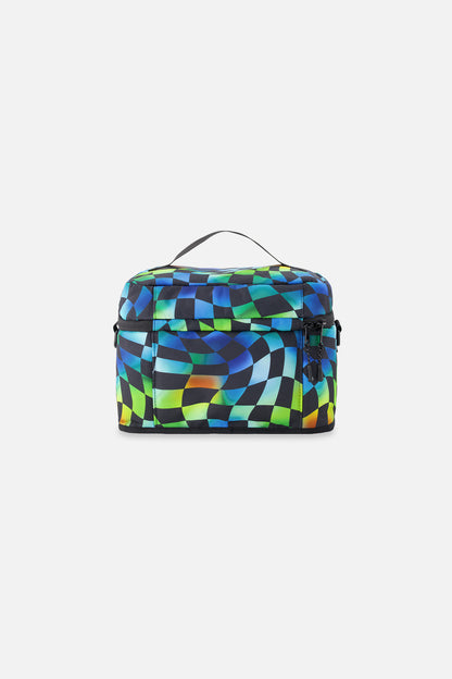Lunch Box Blue Checkered Print-1