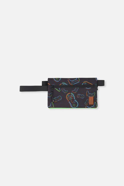 Pencil Case Black Printed Controller-0