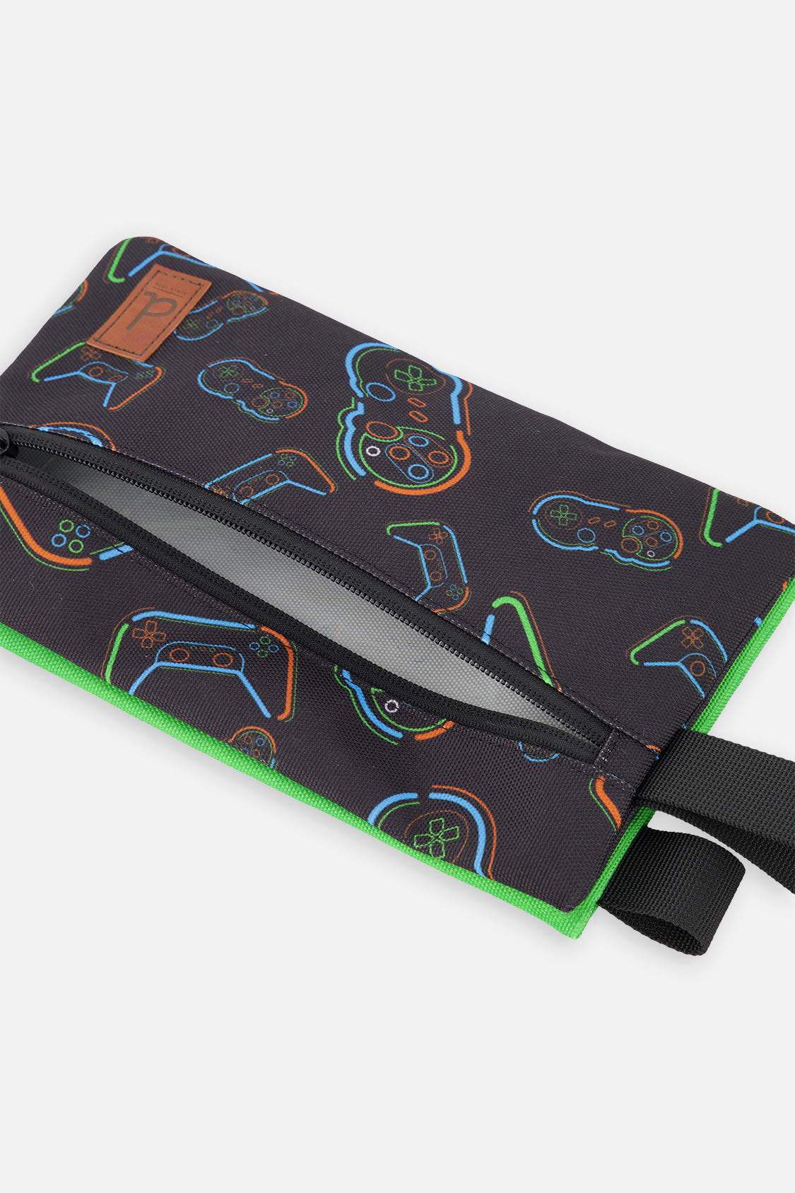 Pencil Case Black Printed Controller-2