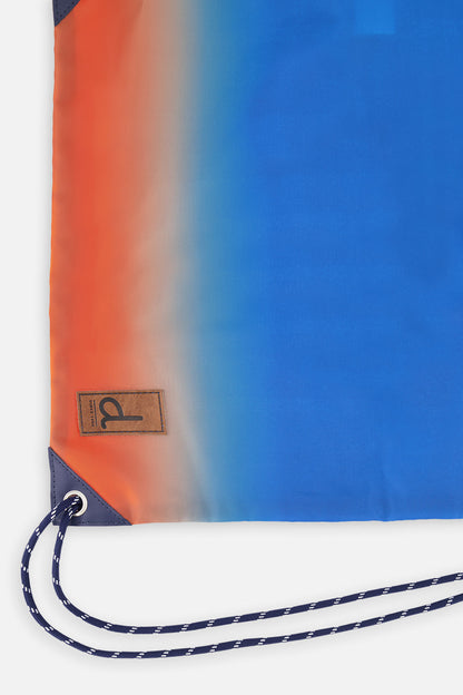 Drawstring Bag Blue And Orange Gradient-2