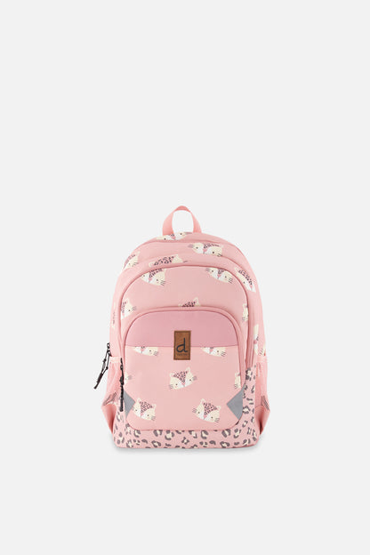 Little Kids Backpack Pink Leopard Print-0