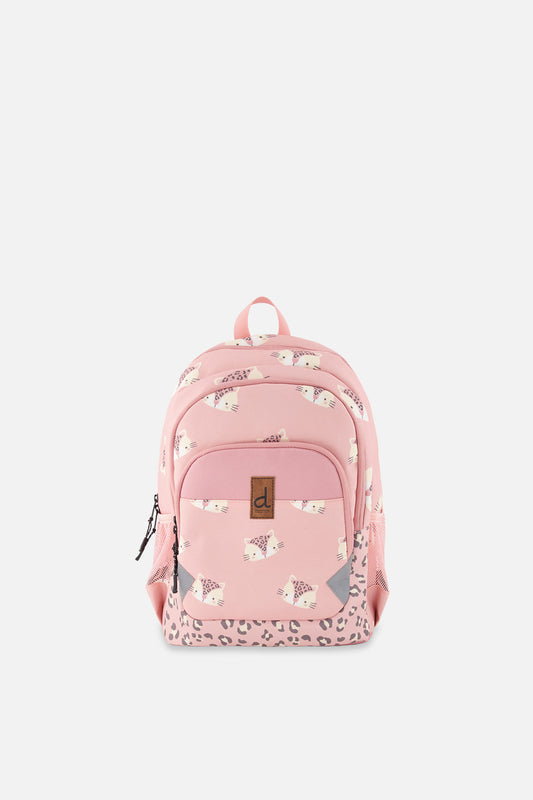 Little Kids Backpack Pink Leopard Print-0