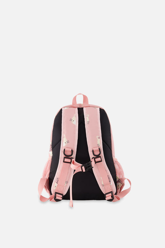 Little Kids Backpack Pink Leopard Print-1