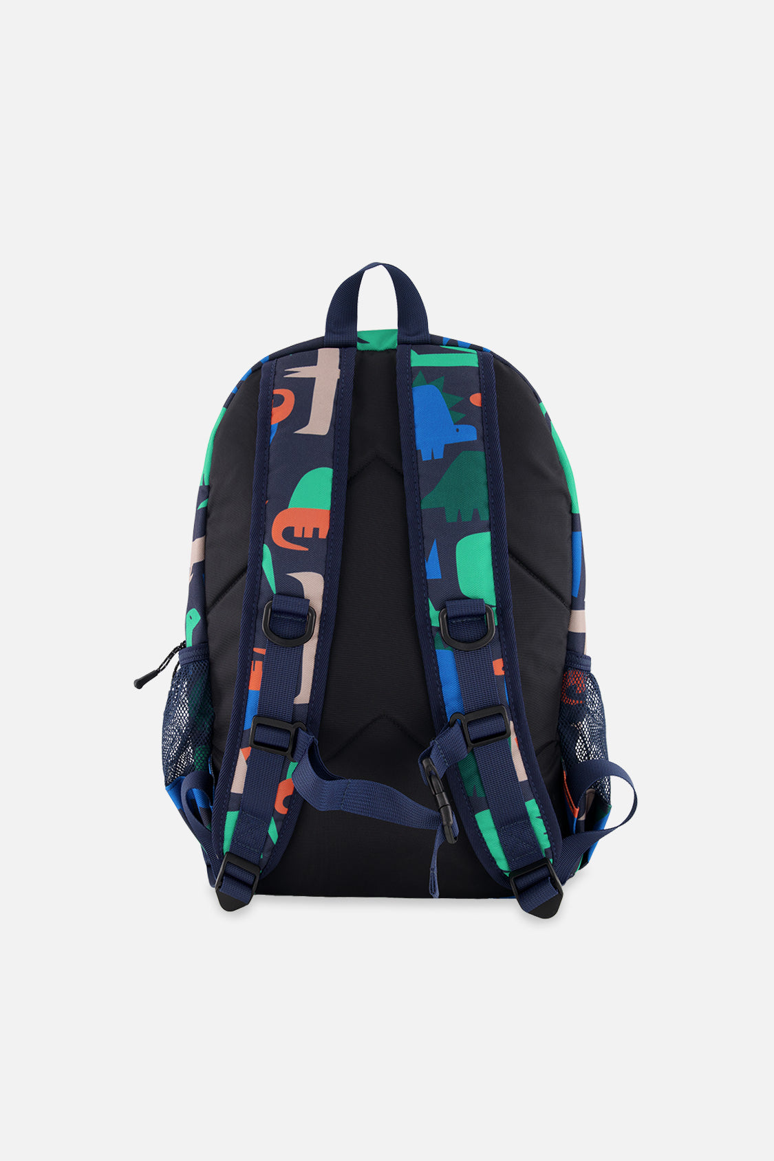Little Kids Backpack Navy Dinosaur Print-2