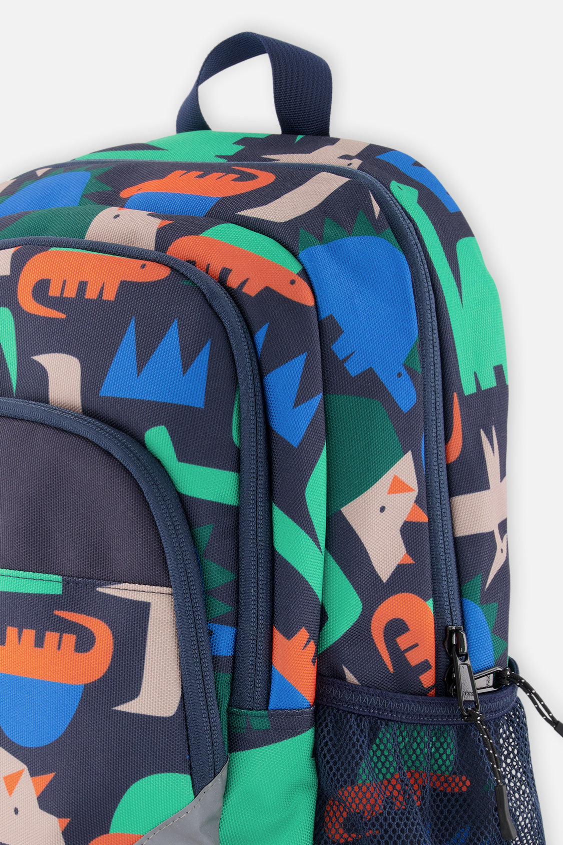 Little Kids Backpack Navy Dinosaur Print-3
