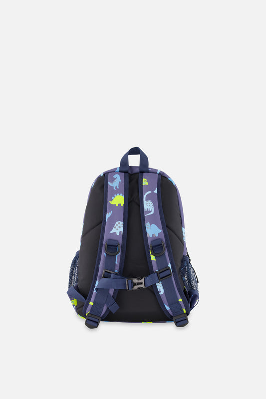Little Kids Backpack Blue Printed Dinos-1