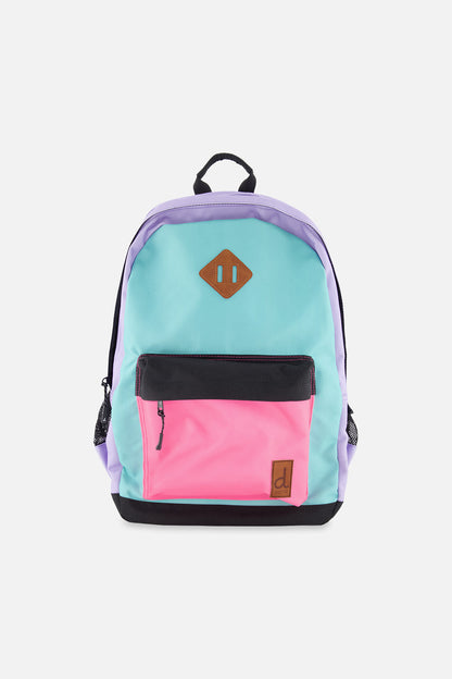 Kids Backpack Turquoise Blue, Pink And Mauve-0