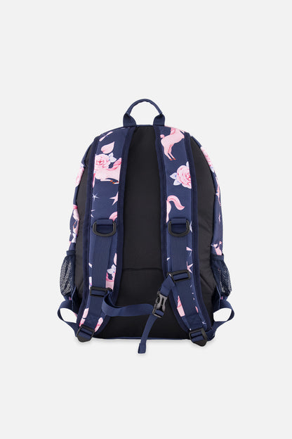 Kids Backpack Navy Unicorn Print-1