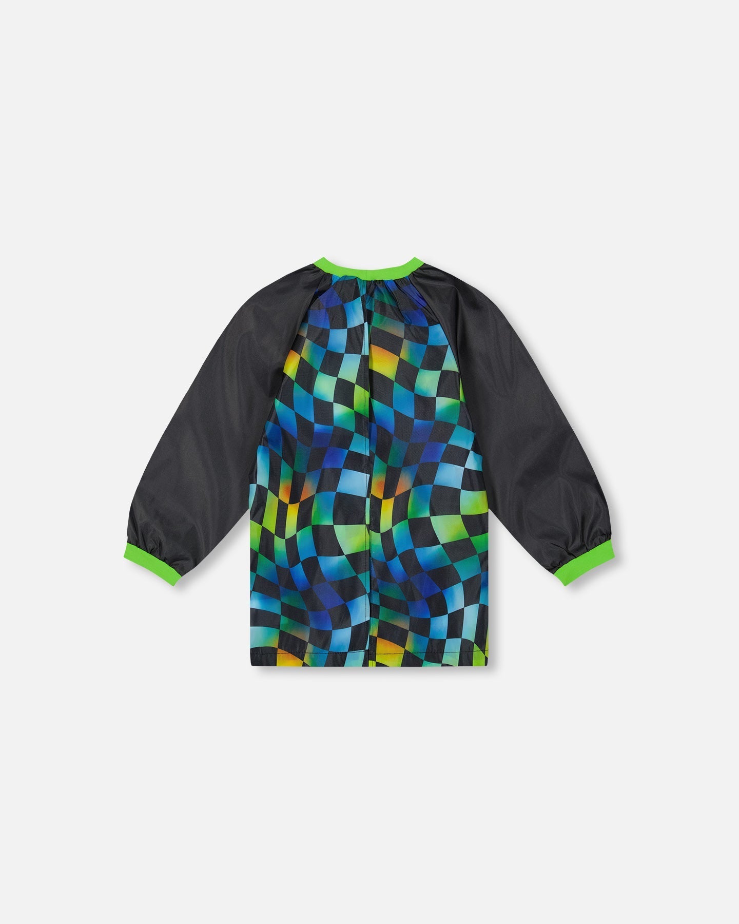Apron Blue Checkered Print-1