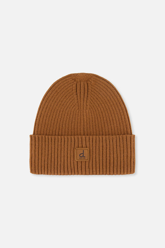 Ribbed Knit Hat Brown Sugar-0