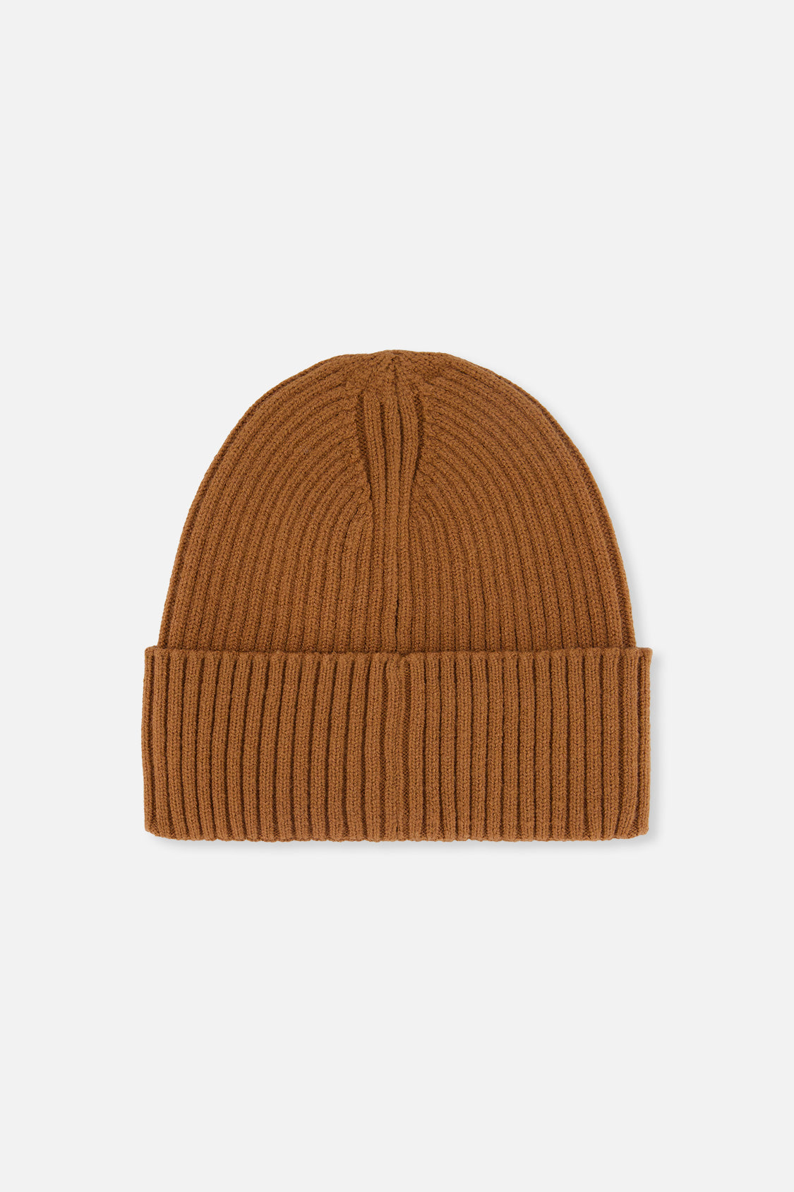 Ribbed Knit Hat Brown Sugar-1