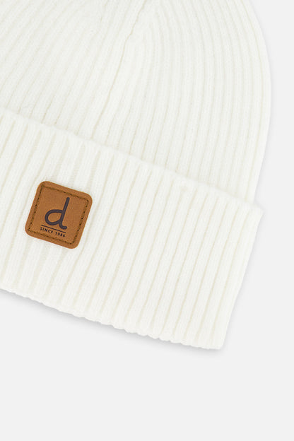 Ribbed Knit Hat Off-White-3