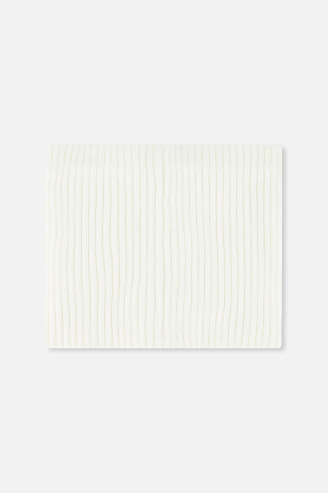 Baby Ribbed Knit Neckwarmer Off-White-1