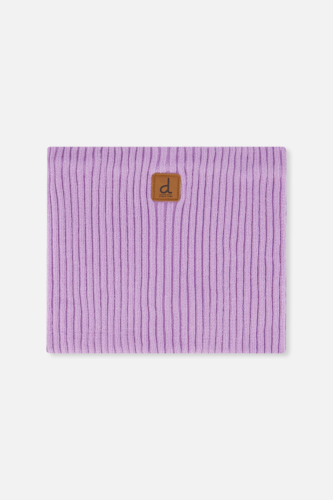 Baby Ribbed Knit Neckwarmer Lavender-0