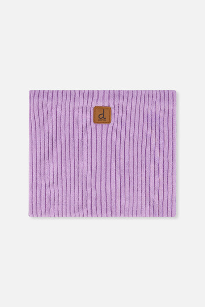 Baby Ribbed Knit Neckwarmer Lavender-0