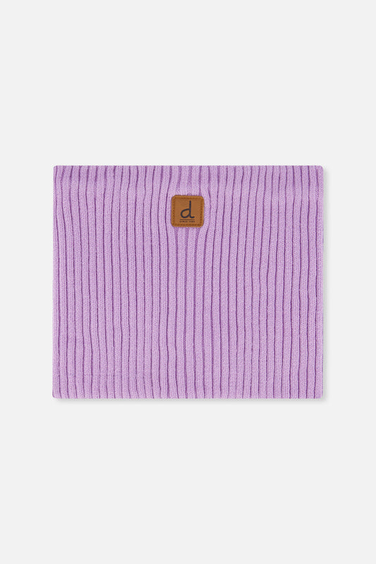 Ribbed Knit Neckwarmer Lavender-0