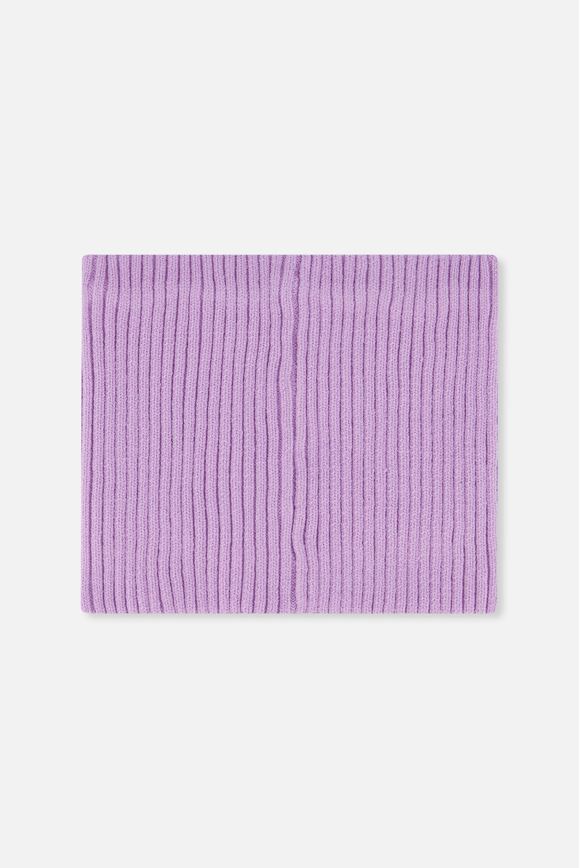 Ribbed Knit Neckwarmer Lavender-1