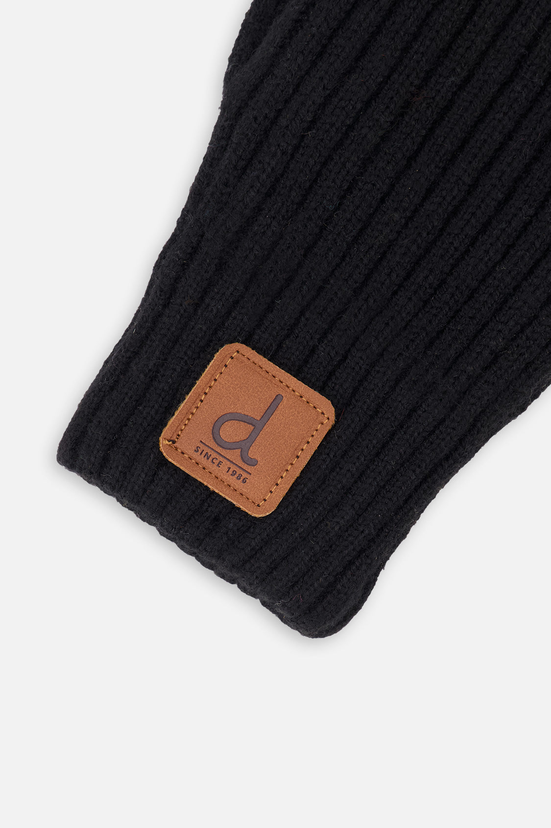 Knit Mittens Black-2