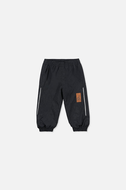 Lined Baby Splash Pants Black Fleece-0