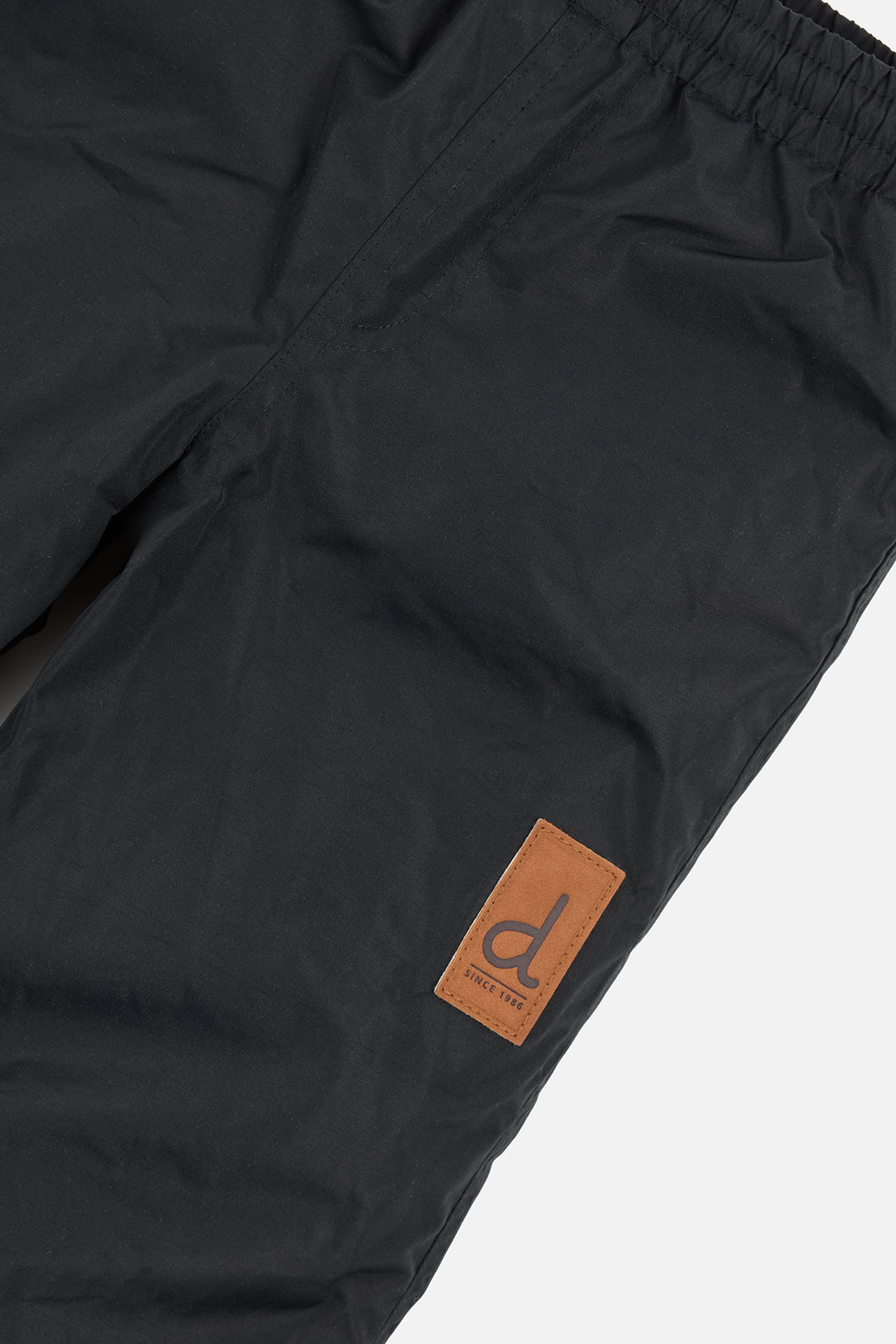 Lined Baby Splash Pants Black Fleece-2
