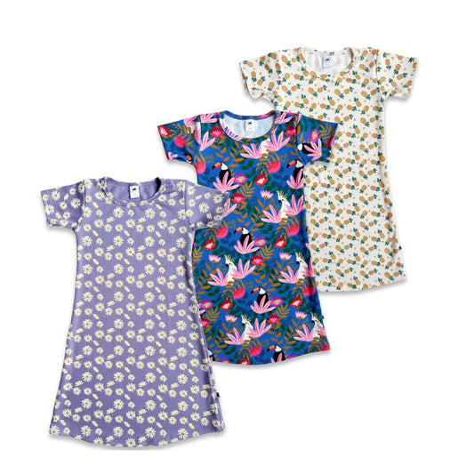 Kids Bamboo Short Sleeve Housedress-0