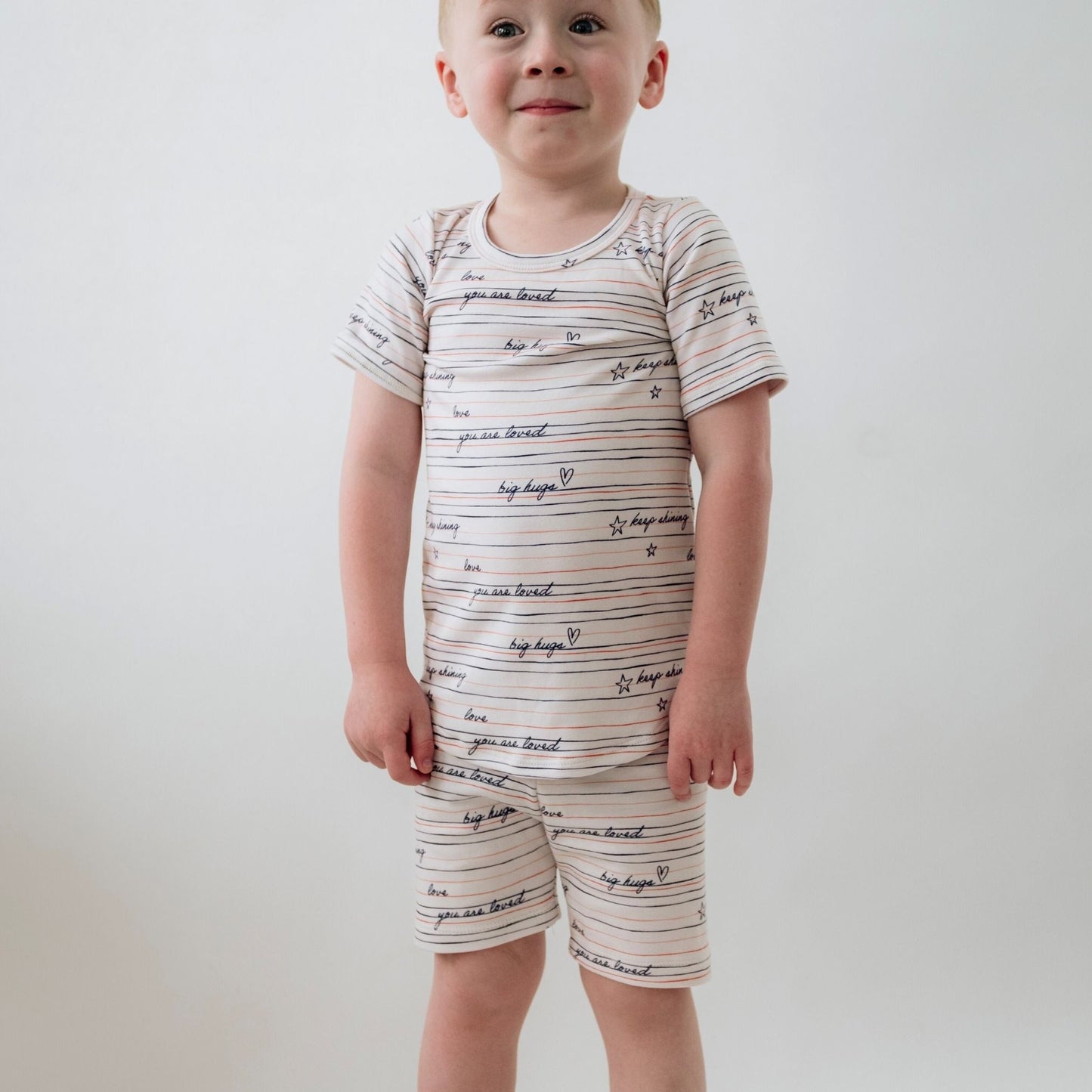 Youth Bamboo Short Sleeve 2-Piece Lounge Set-0