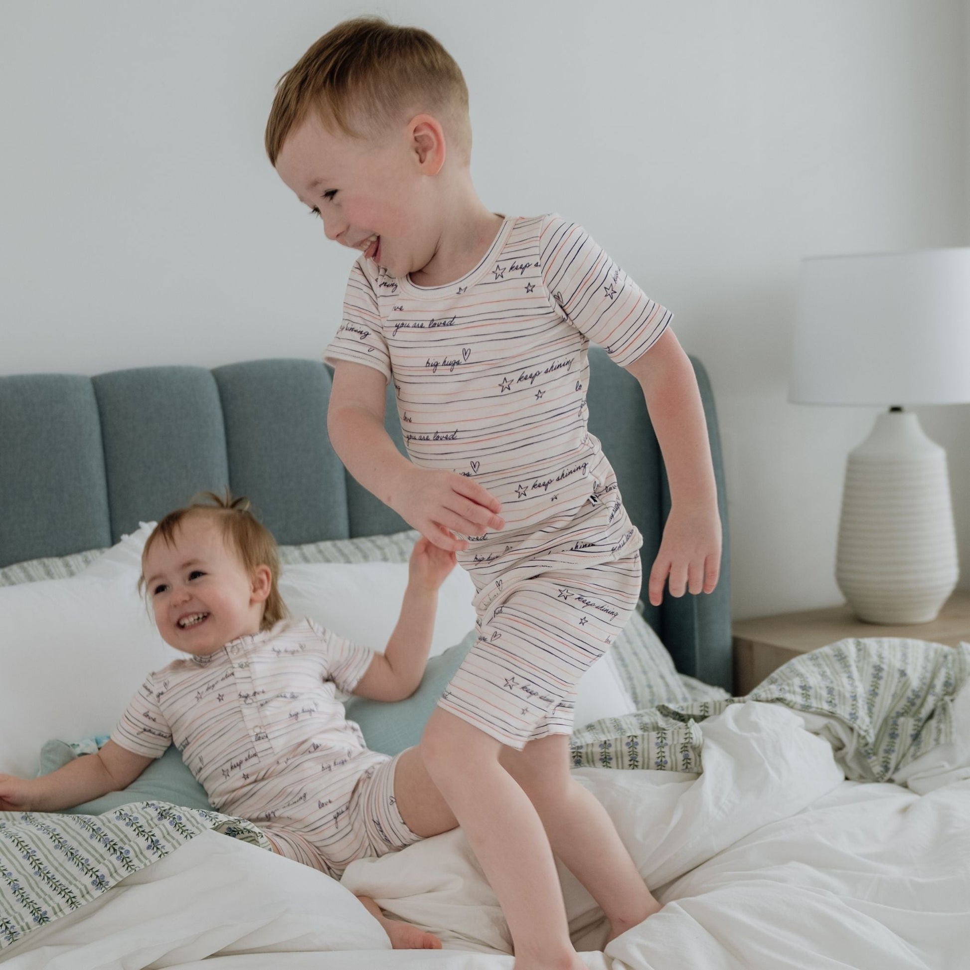 Youth Bamboo Short Sleeve 2-Piece Lounge Set-2