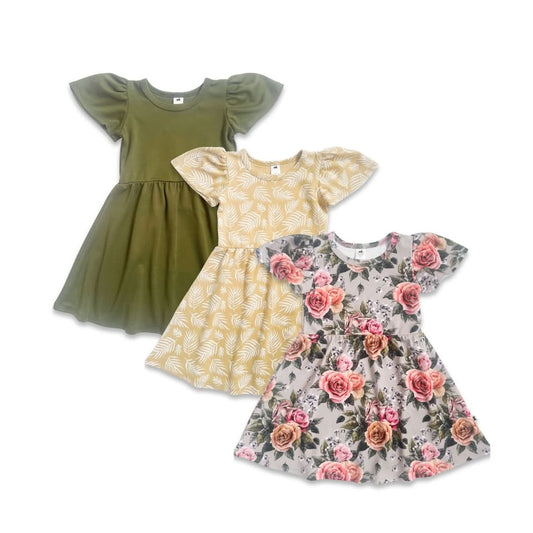 Kids’ Bamboo Kaia Dress | Antique Floral-1