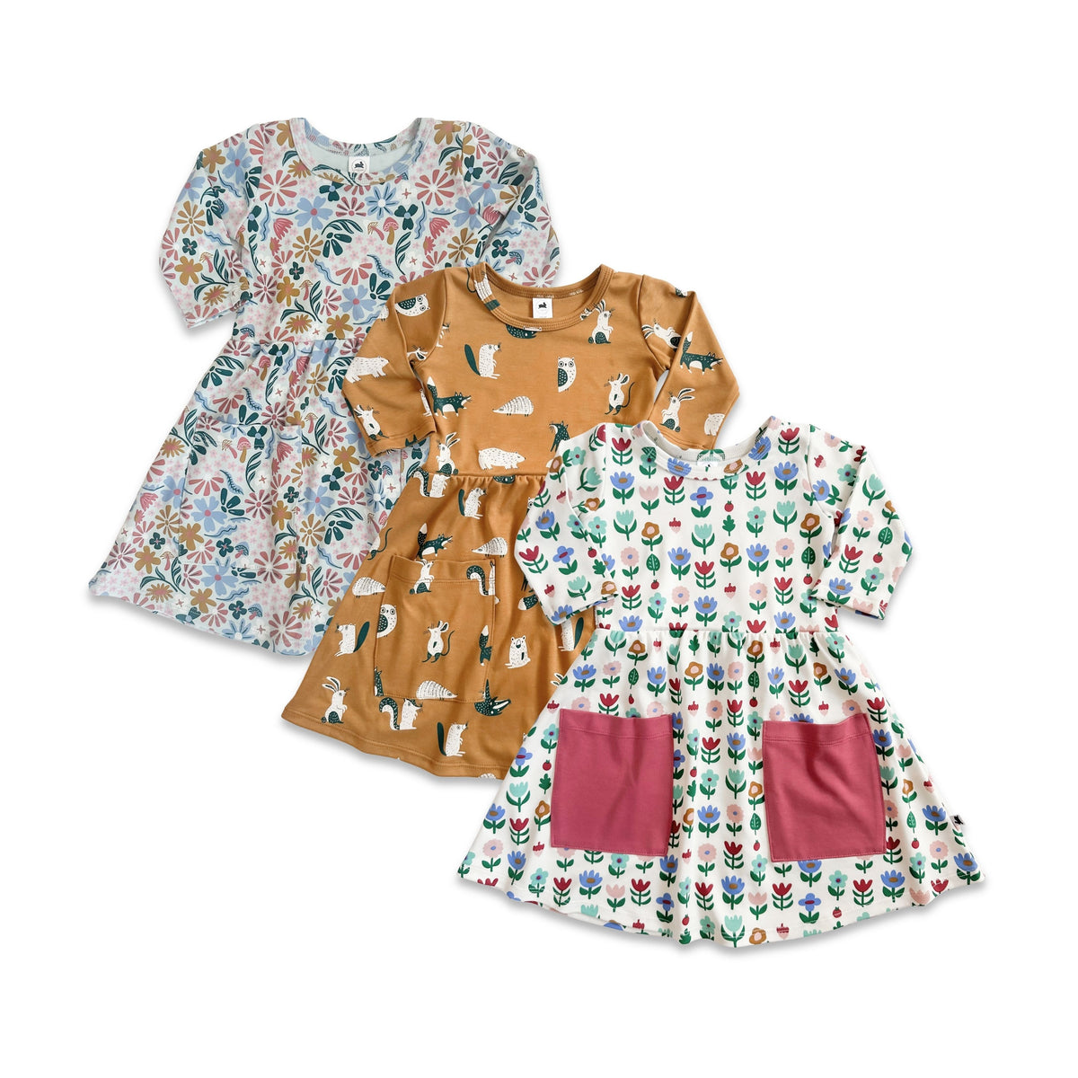Baby/Kids' Bamboo Clementine Dress | Floating Floral-1