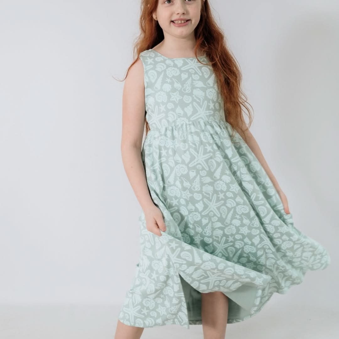 Youth Bamboo Square Neck Midi Dress | Coastal Keepsakes-0