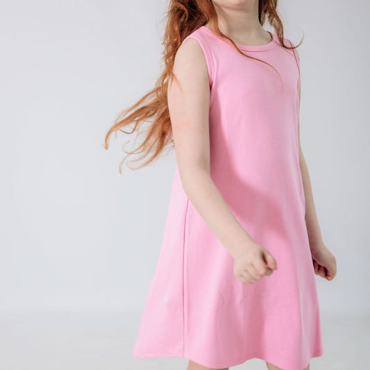 Youth Bamboo Tank Shift Dress | Taffy Pink-0