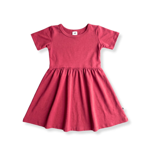 Baby/Kids' Bamboo Daphne Dress | Pomegranate-0