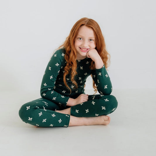 Youth Bamboo 2-Piece Long-Sleeve Lounge Set-0