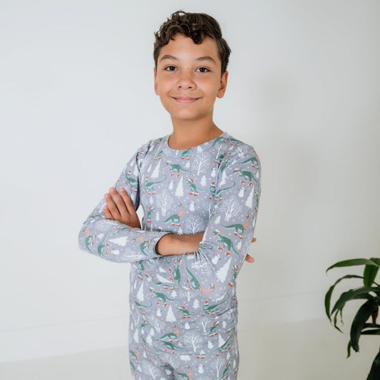 Youth Bamboo 2-Piece Long-Sleeve Lounge Set-1