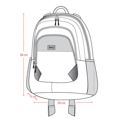 Little Kids Backpack Navy Dinosaur Print-4