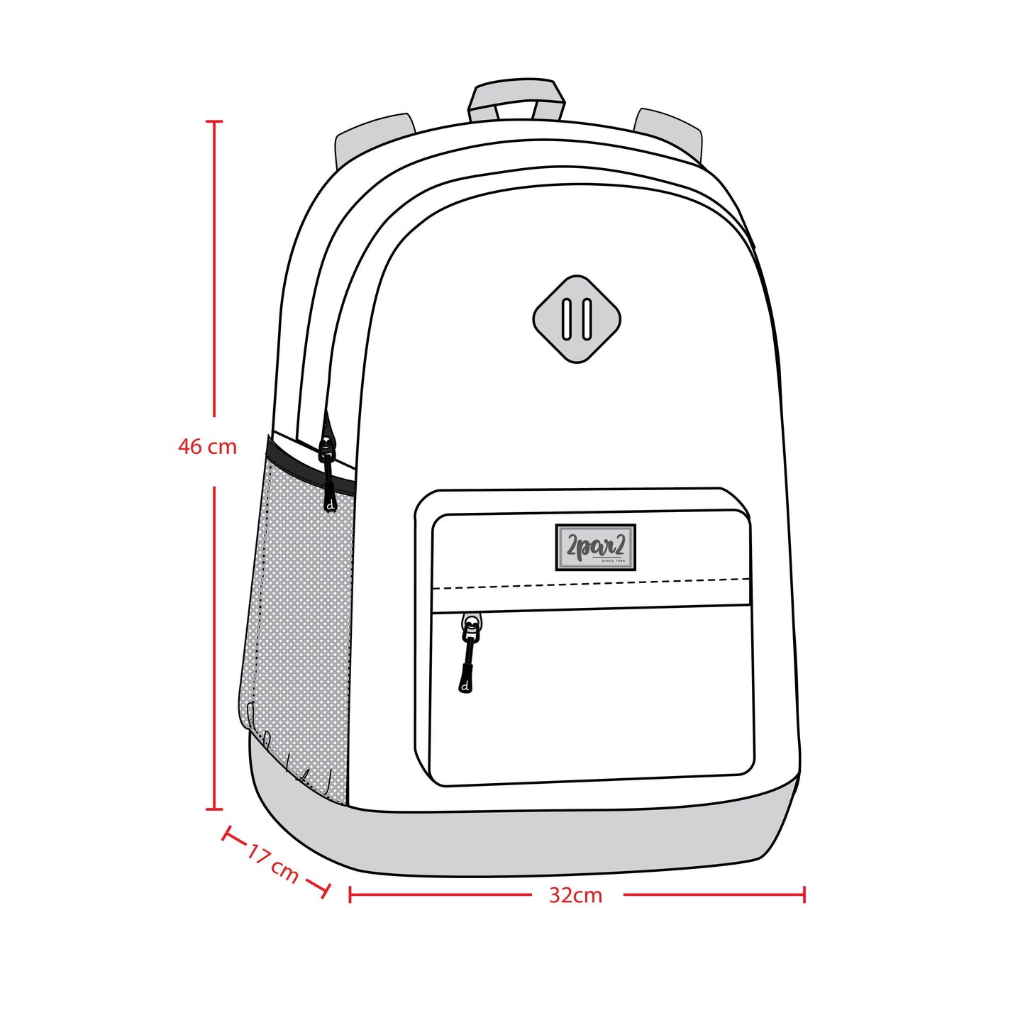 Kids Backpack Turquoise Blue, Pink And Mauve-3