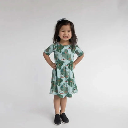 Baby/Kids' Bamboo Daphne Dress | Watercolour Floral-1