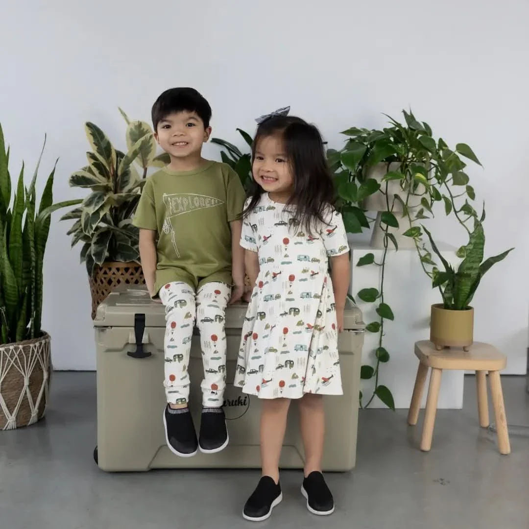 Baby/Kids' Bamboo Daphne Dress | Watercolour Floral-4