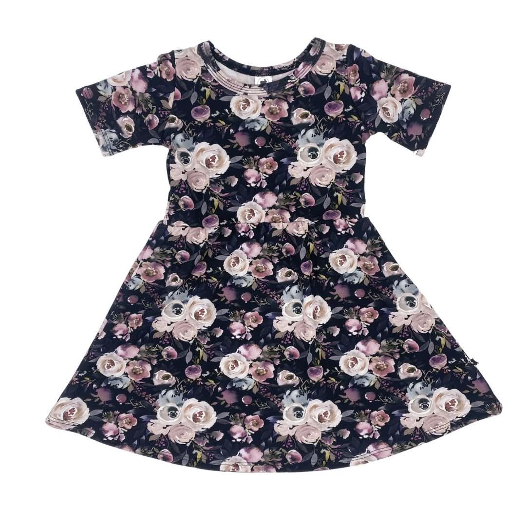 Baby/Kids' Bamboo Daphne Dress | Watercolour Floral-0