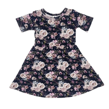 Baby/Kids' Bamboo Daphne Dress | Watercolour Floral-0