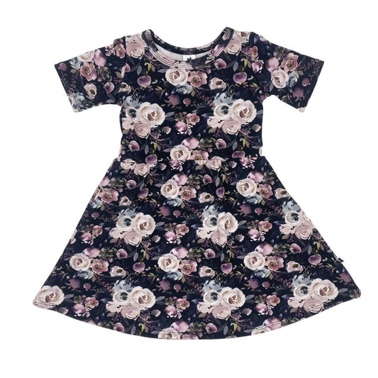 Baby/Kids' Bamboo Daphne Dress | Watercolour Floral-0